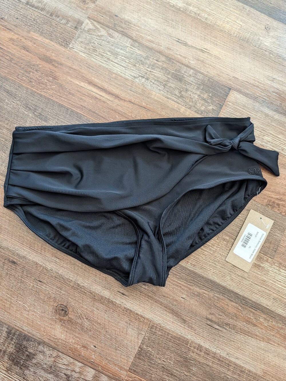 Albion Simone Swim Bikini Bottoms Black Sz XL